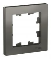 Рамка однопостовая Schneider Electric Atlas Design сталь Рамка однопостовая Schneider Electric Atlas Design сталь