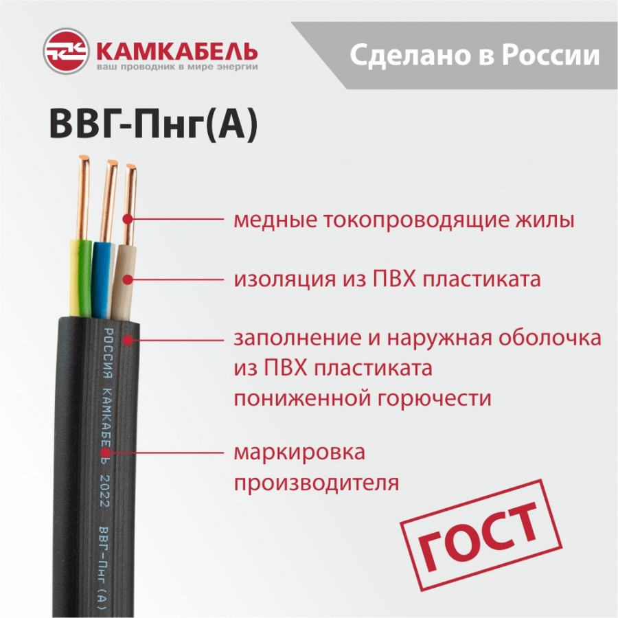 +конструкция ВВГ-Пнг(А) 3 +конструкция ВВГ-Пнг(А) 3