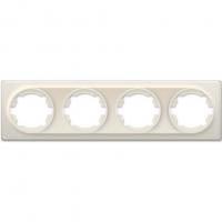 Рамка четырехпостовая OneKeyElectro Florence бежевый