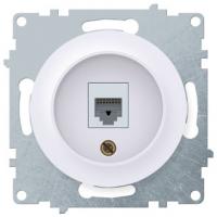 Розетка RJ45 OneKeyElectro Florence белый Розетка RJ45 OneKeyElectro Florence белый
