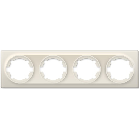 Рамка четырехпостовая OneKeyElectro Florence бежевый Рамка четырехпостовая OneKeyElectro Florence бежевый