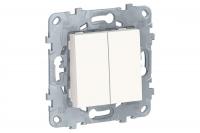 Выключатель 2-кл. Schneider Electric Unica New белый Выключатель 2-кл. Schneider Electric Unica New белый