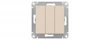 Выключатель 3-кл. Schneider Electric AtlasDesign бежевый Выключатель 3-кл. Schneider Electric AtlasDesign бежевый