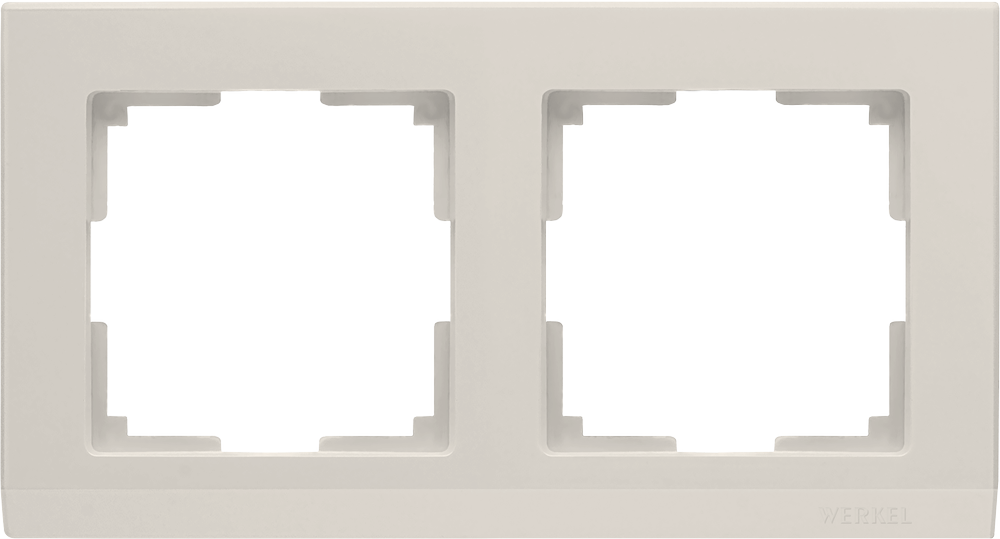 Рамка двухпостовая Werkel слоновая кость Рамка двухпостовая Werkel слоновая кость