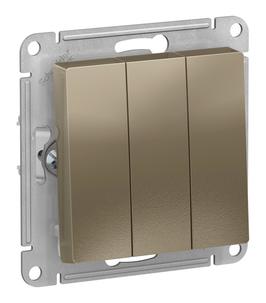 Выключатель 3-кл. Schneider Electric AtlasDesign шампань Выключатель 3-кл. Schneider Electric AtlasDesign шампань
