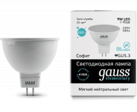 Лампа светодиодная Gauss GU5,3 4100К 9 Вт Лампа светодиодная Gauss GU5,3 4100К 9 Вт