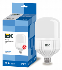 Лампа светодиодная IEK Е27 6500К 30 Вт Лампа светодиодная IEK Е27 6500К 30 Вт