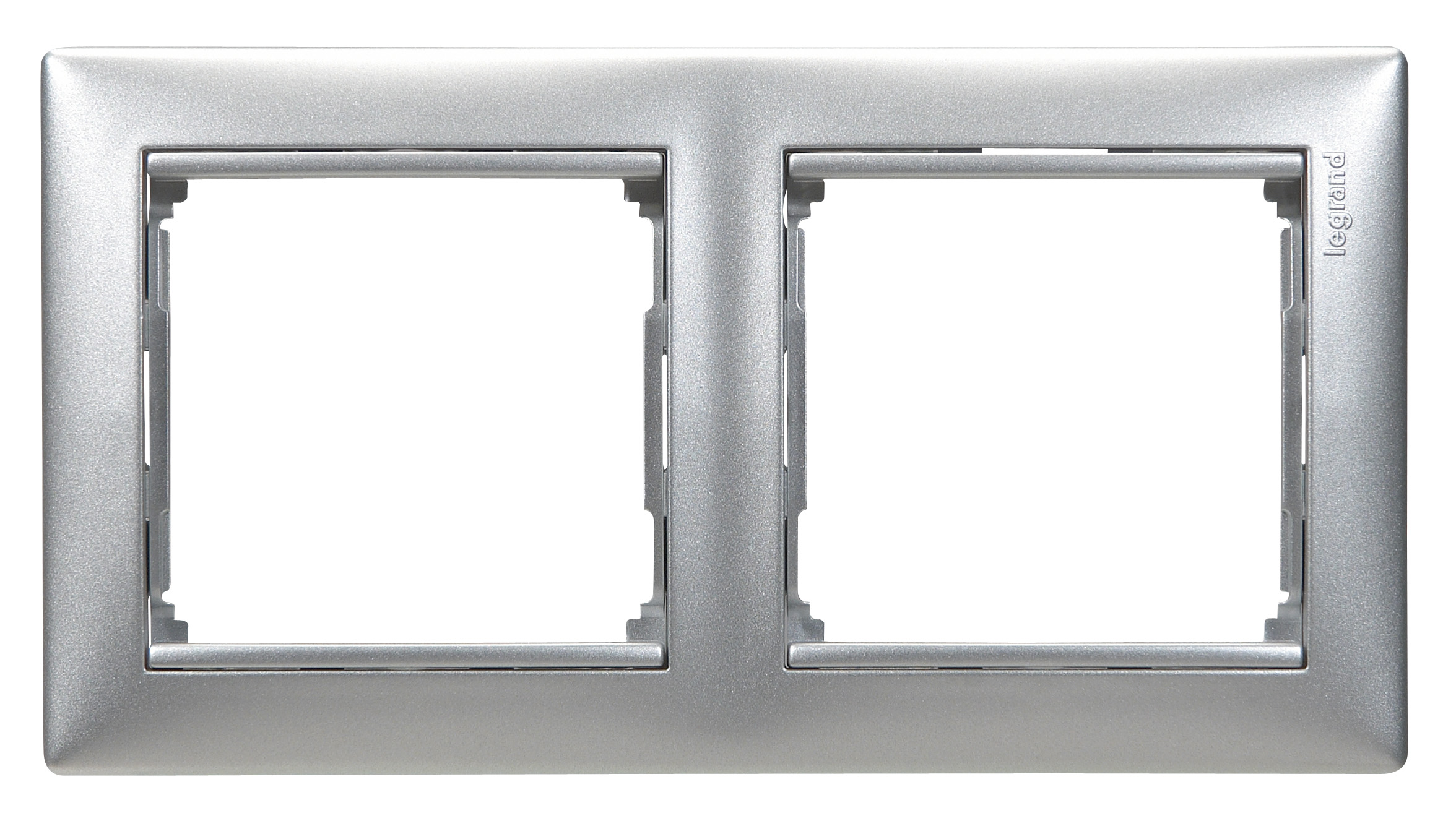 Рамка двухпостовая Legrand Valena алюминий