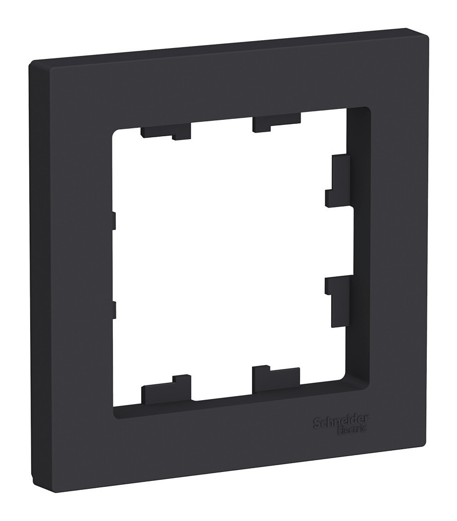 Рамка однопостовая Schneider Electric Atlas Design карбон Рамка однопостовая Schneider Electric Atlas Design карбон