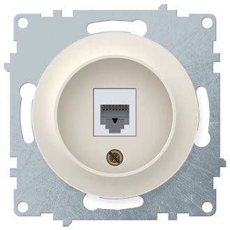Розетка RJ45 OneKeyElectro Florence бежевый Розетка RJ45 OneKeyElectro Florence бежевый