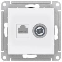 Розетка RJ45 и TV Schneider Electric AtlasDesign белый Розетка RJ45 и TV Schneider Electric AtlasDesign белый
