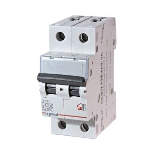 Автоматический выключатель Legrand 2П 6 кА С 50 A Автоматический выключатель Legrand 2П 6 кА С 50 A