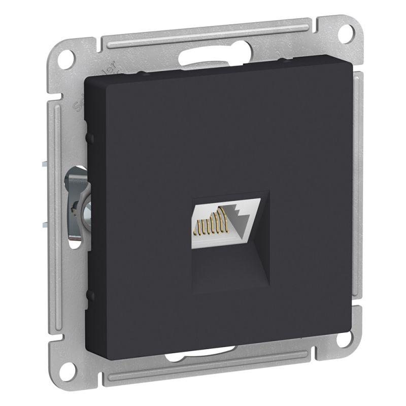 Розетка RJ45 Schneider Electric AtlasDesign карбон Розетка RJ45 Schneider Electric AtlasDesign карбон