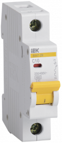 Автоматический выключатель IEK 1П 4,5 кА С 10 А Автоматический выключатель IEK 1П 4,5 кА С 10 А