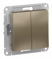 Выключатель 2-кл. Schneider Electric AtlasDesign шампань Выключатель 2-кл. Schneider Electric AtlasDesign шампань