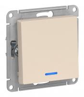 Выключатель 1-кл. Schneider Electric AtlasDesign с подсветкой карбон Выключатель 1-кл. Schneider Electric AtlasDesign с подсветкой карбон