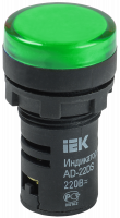 Лампа сигнальная IEK 22 мм зеленый Лампа сигнальная IEK 22 мм зеленый