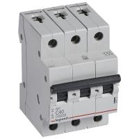 Автоматический выключатель Legrand 3П 4,5 кА С 40 A Автоматический выключатель Legrand 3П 4,5 кА С 40 A