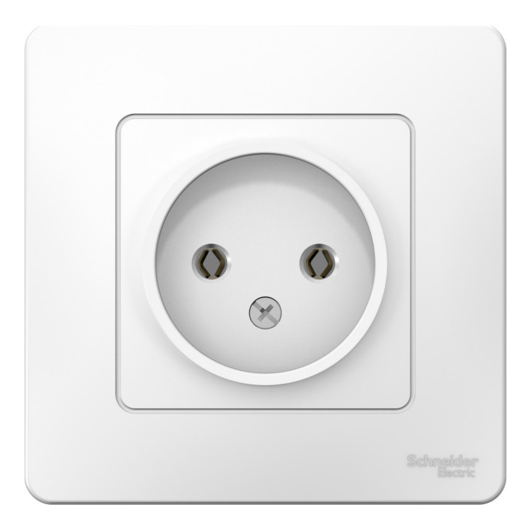Розетка однопостовая Schneider Electric Blanca без заземления белый Розетка однопостовая Schneider Electric Blanca без заземления белый