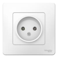 Розетка однопостовая Schneider Electric Blanca без заземления белый Розетка однопостовая Schneider Electric Blanca без заземления белый