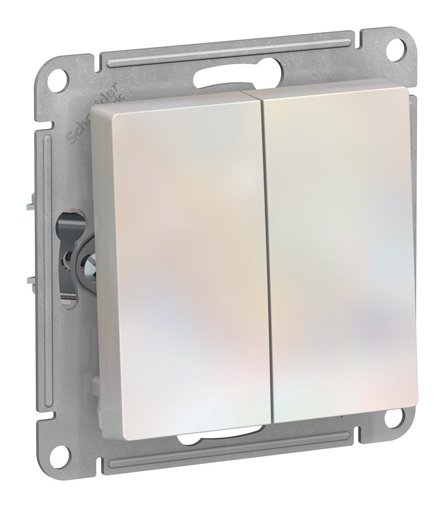 Выключатель 2-кл. Schneider Electric AtlasDesign жемчуг Выключатель 2-кл. Schneider Electric AtlasDesign жемчуг