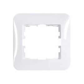 Рамка однопостовая Lezard Karina Life белый Рамка однопостовая Lezard Karina Life белый