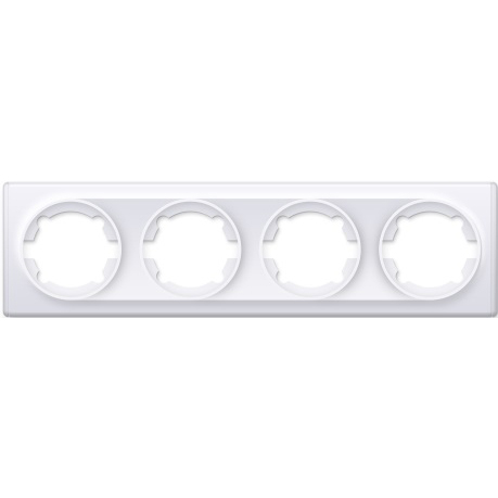 Рамка четырехпостовая OneKeyElectro Florence белый Рамка четырехпостовая OneKeyElectro Florence белый