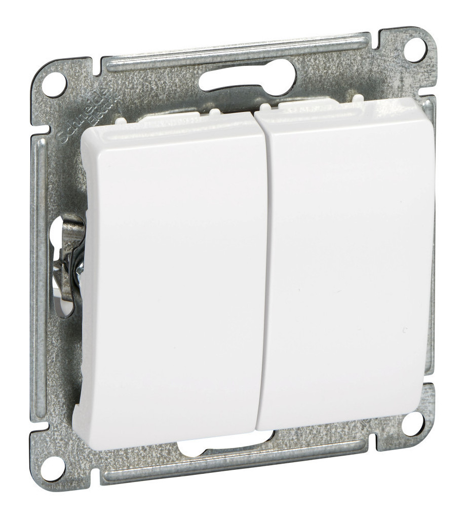 Выключатель 2-кл. Schneider Electric Glossa белый Выключатель 2-кл. Schneider Electric Glossa белый
