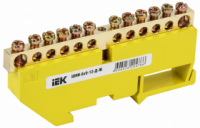 Шина нулевая IEK на DIN-рейку 6х9 12 контактов Шина нулевая IEK на DIN-рейку 6х9 12 контактов