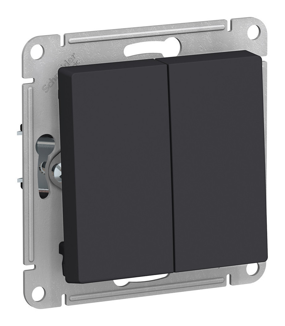 Выключатель 2-кл. Schneider Electric AtlasDesign карбон Выключатель 2-кл. Schneider Electric AtlasDesign карбон