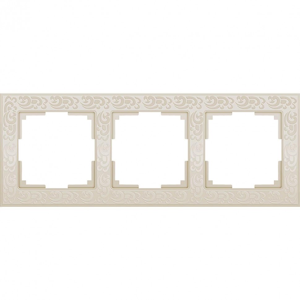 Рамка трехпостовая Werkel Flock слоновая кость Рамка трехпостовая Werkel Flock слоновая кость