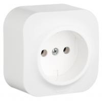 Розетка однопостовая Legrand Quteo без заземления белая Розетка однопостовая Legrand Quteo без заземления белая