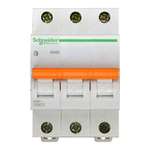 Автоматический выключатель Schneider Electric 3П 4,5 кА С 6 A Автоматический выключатель Schneider Electric 3П 4,5 кА С 6 A